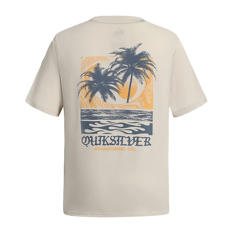 Quiksilver Big Kid Boys Crew Neck Short Sleeve Regular Fit Graphic T-Shirt