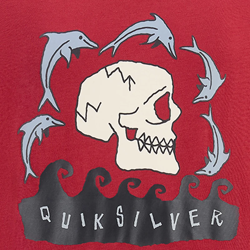 Quiksilver Big Kid Boys Crew Neck Short Sleeve Regular Fit Graphic T-Shirt