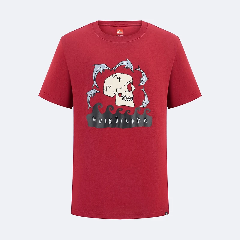 Quiksilver Big Kid Boys Crew Neck Short Sleeve Regular Fit Graphic T-Shirt