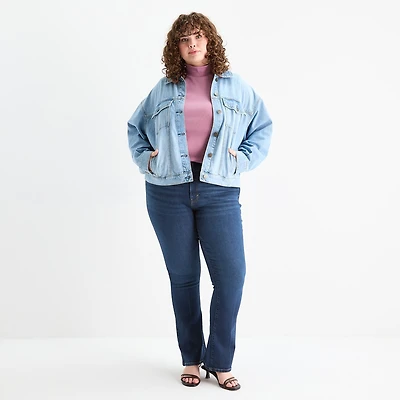a.n.a Womens Plus High Rise Bootcut Jean