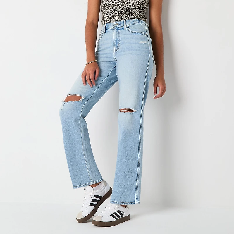 Arizona Womens Juniors Short High Rise Curvy Fit Jean