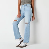 Arizona Womens Juniors Short High Rise Curvy Fit Jean