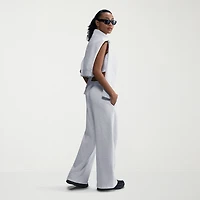 Nike Club Womens Wide Leg Mid Rise Fleece Sweatpant