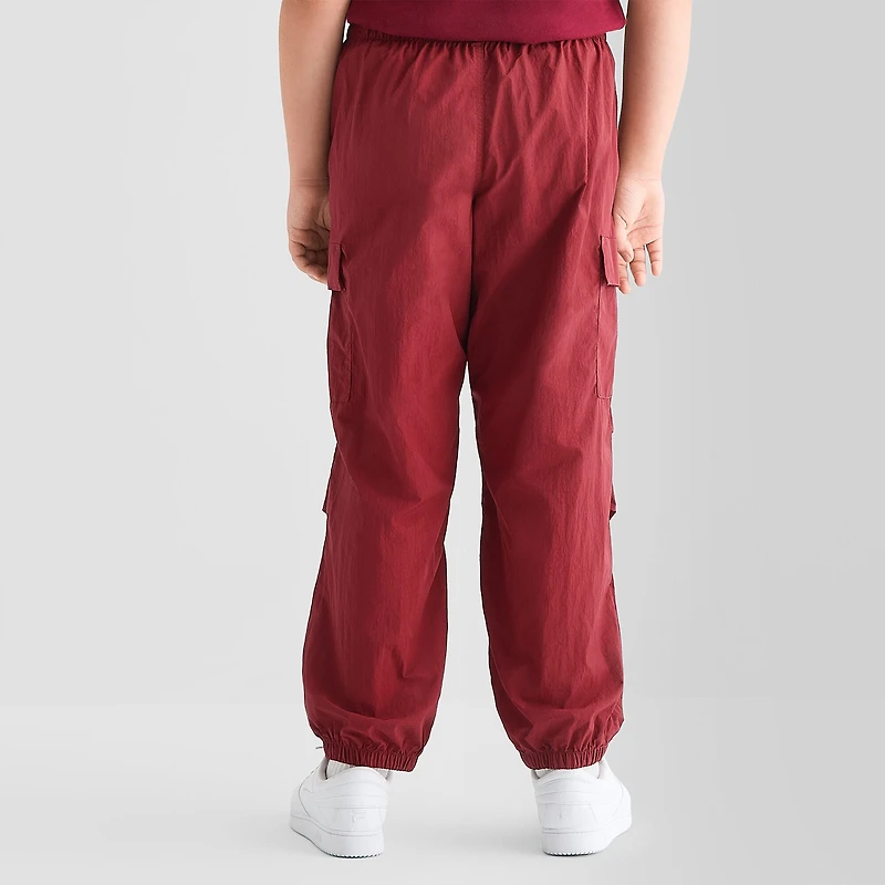 Xersion Little & Big Kid Girls High Rise Cinched Active Cargo Pant