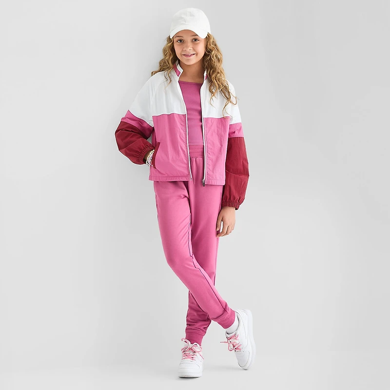 Xersion Little & Big Kid Girls Water Resistant Lightweight Anorak