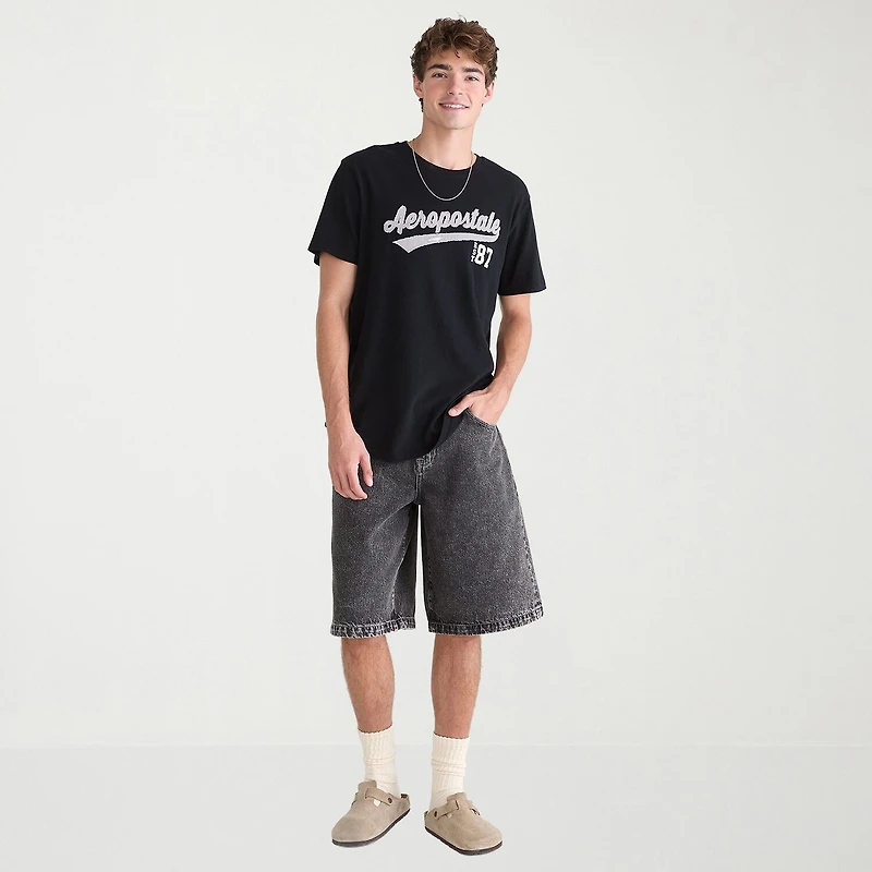 AEROPOSTALE Mens Crew Neck Short Sleeve Classic Fit Graphic T-Shirt
