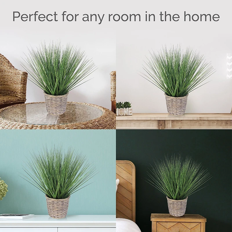 Elements Woven Willow Basket Artificial Plant