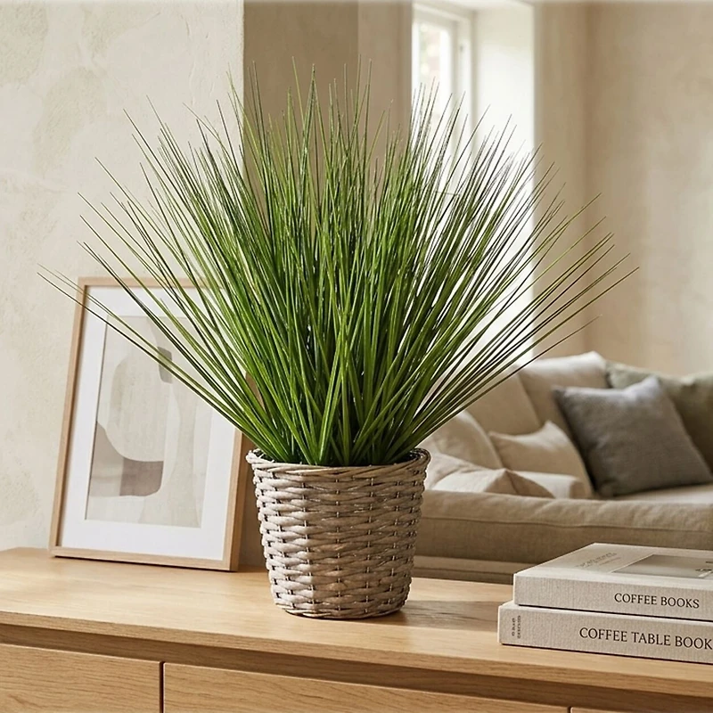 Elements Woven Willow Basket Artificial Plant