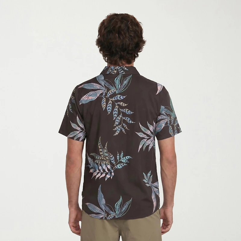 VOLCOM Mens Short Sleeve Regular Fit Button-Down Shirt
