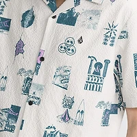 VOLCOM Mens Short Sleeve Camp Shirt