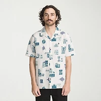 VOLCOM Mens Short Sleeve Camp Shirt
