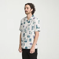 VOLCOM Mens Short Sleeve Camp Shirt
