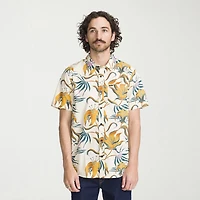 VOLCOM Mens Short Sleeve Regular Fit Button-Down Shirt