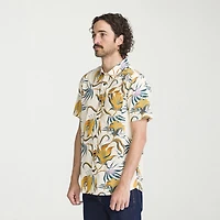 VOLCOM Mens Short Sleeve Regular Fit Button-Down Shirt