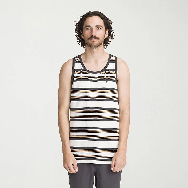 VOLCOM Mens Round Neck Sleeveless Tank Top