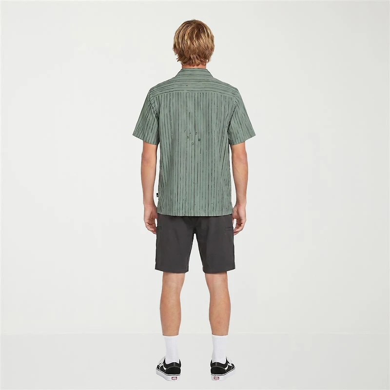 VOLCOM Mens Short Sleeve Camp Shirt