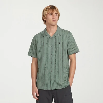 VOLCOM Mens Short Sleeve Camp Shirt