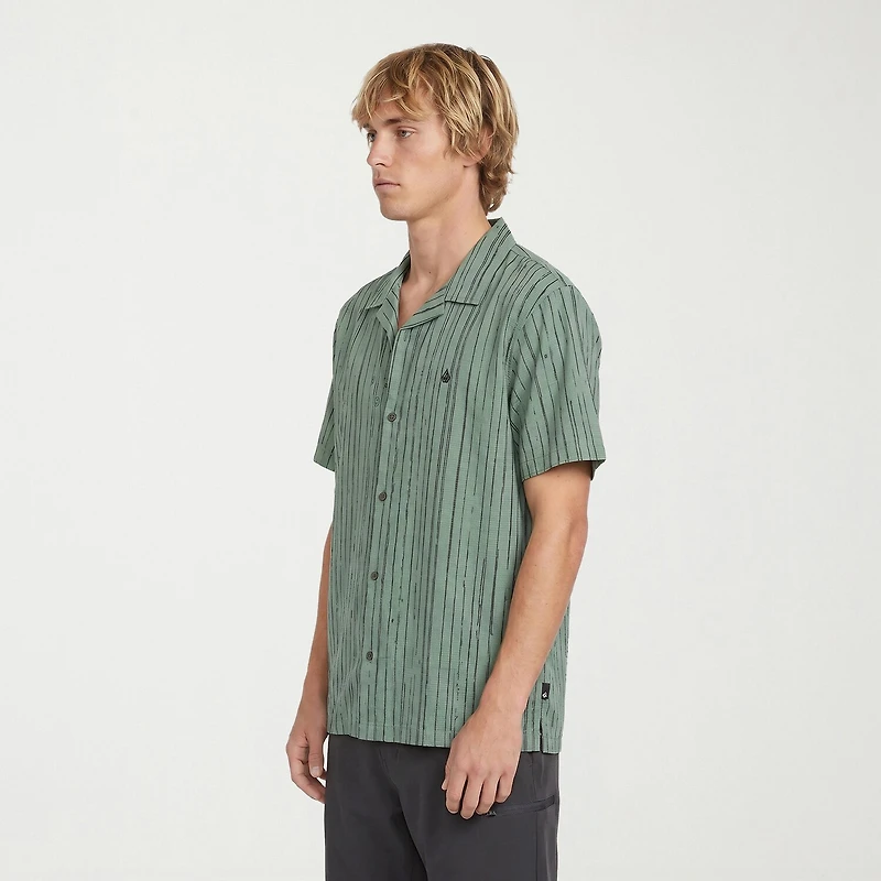 VOLCOM Mens Short Sleeve Camp Shirt