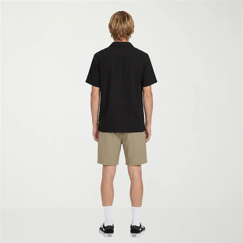 VOLCOM Mens Short Sleeve Camp Shirt