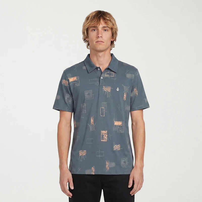 VOLCOM Mens Regular Fit Short Sleeve Polo Shirt