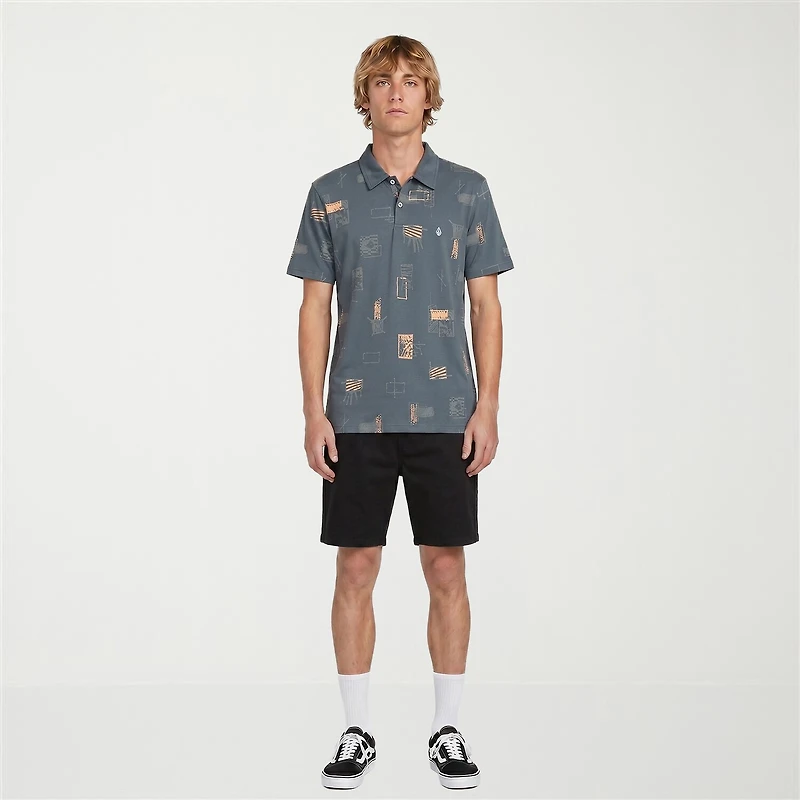 VOLCOM Mens Regular Fit Short Sleeve Polo Shirt