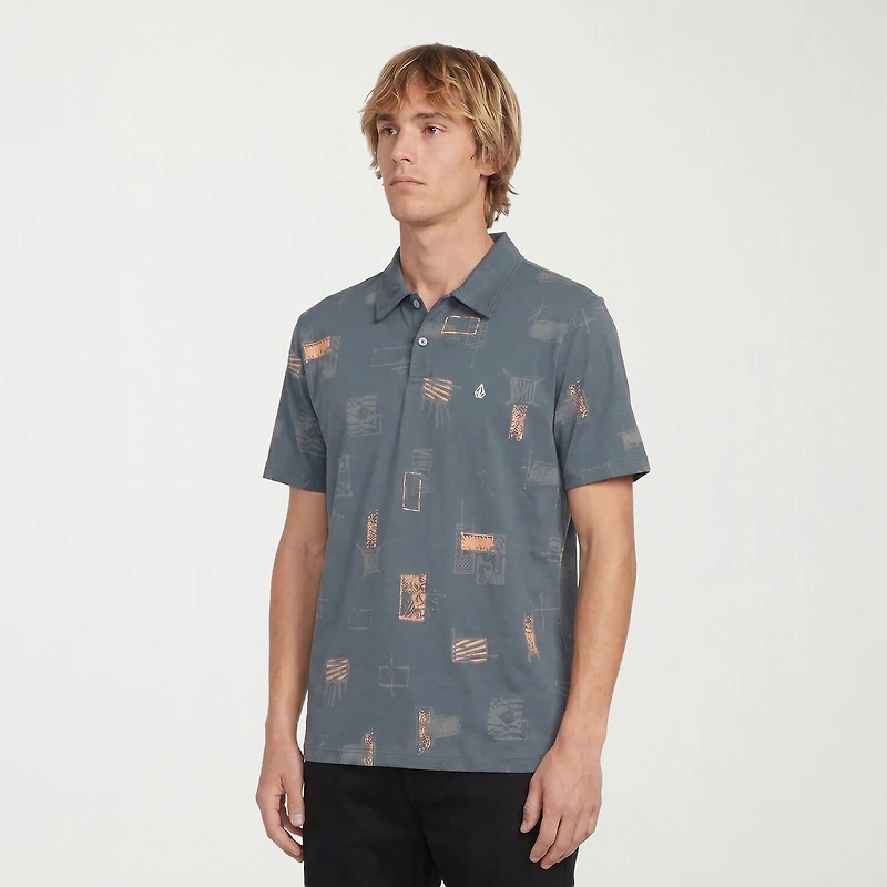 VOLCOM Mens Regular Fit Short Sleeve Polo Shirt