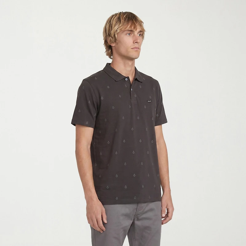 VOLCOM Mens Regular Fit Short Sleeve Polo Shirt
