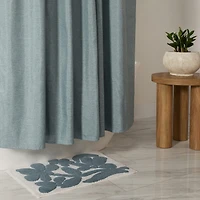 Casual Comfort Linen-Look  Solid Shower Curtain