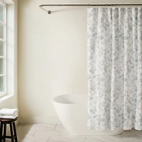 Casual Comfort Cotton Blend Floral Shower Curtain