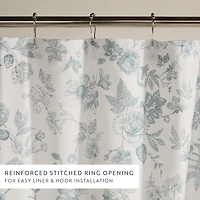 Casual Comfort Cotton Blend Floral Shower Curtain