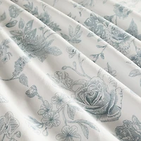 Casual Comfort Cotton Blend Floral Shower Curtain