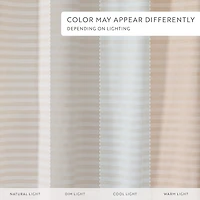Casual Comfort Cotton Blend Classic Stripe Printed Shower Curtain