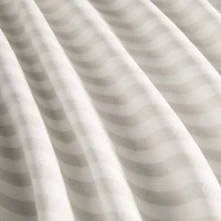 Casual Comfort Cotton Blend Classic Stripe Printed Shower Curtain