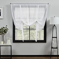 Exclusive Home Curtains Belgian Sheer Rod Pocket Single Tie-Up Shade