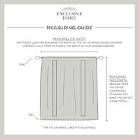 Exclusive Home Curtains Belgian Sheer Rod Pocket Single Tie-Up Shade