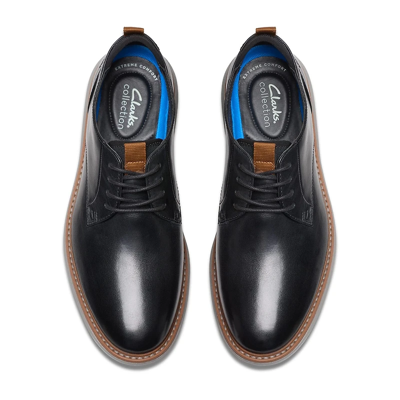Clarks Brantin Plain Mens Round Closed Toe Oxford Shoes