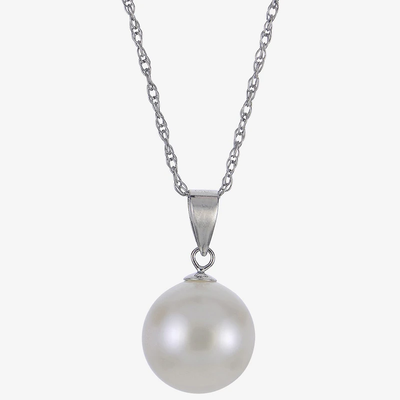 Cultured Freshwater Pearl Sterling Silver Stud Earring & Pendant 2-pc Set