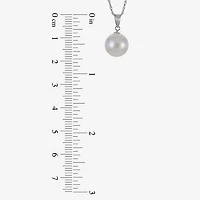Cultured Freshwater Pearl Sterling Silver Stud Earring & Pendant 2-pc Set