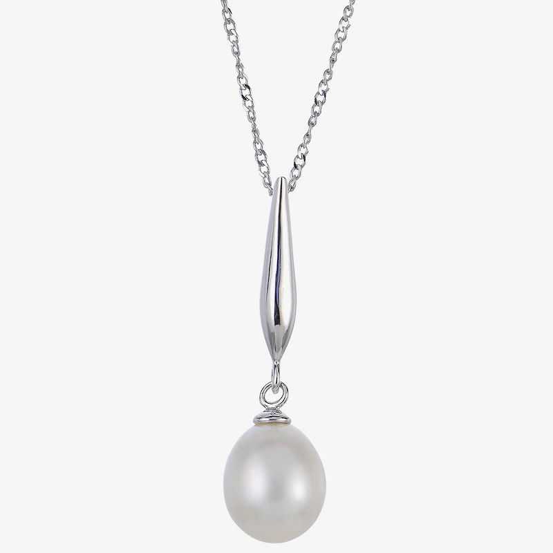 Womens White Cultured Freshwater Pearl Sterling Silver 2-pc. Jewelry Set