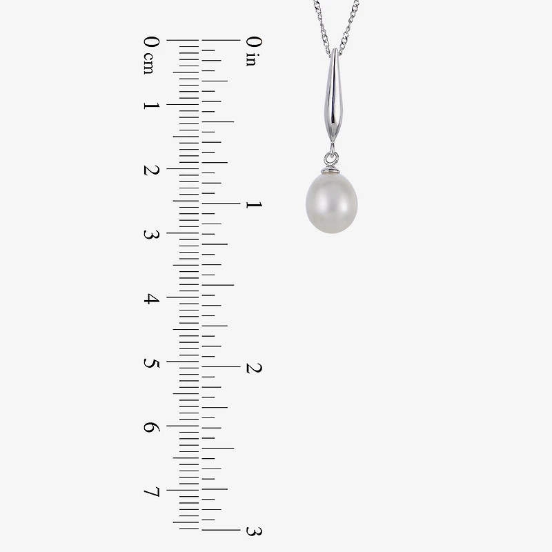 Womens White Cultured Freshwater Pearl Sterling Silver 2-pc. Jewelry Set