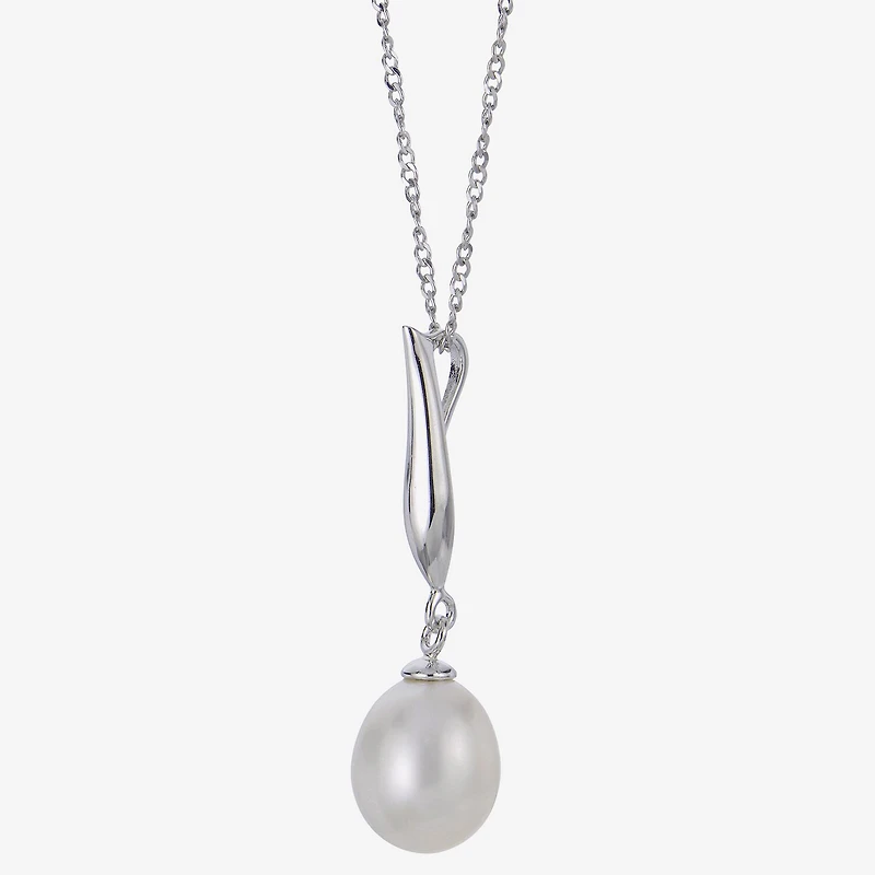 Womens White Cultured Freshwater Pearl Sterling Silver 2-pc. Jewelry Set
