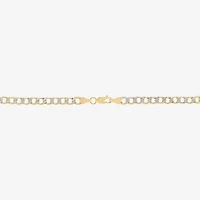 Unisex Adult 10K Gold 26 Inch Curb Chain Necklace