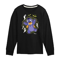 Disney Collection Little & Big Kid Boys Crew Neck Long Sleeve Regular Fit Lilo Stitch Graphic T-Shirt