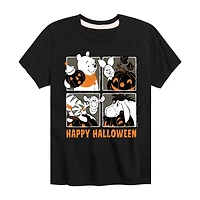 Disney Collection Little & Big Kid Unisex Crew Neck Short Sleeve Regular Fit Winnie The Pooh Graphic T-Shirt