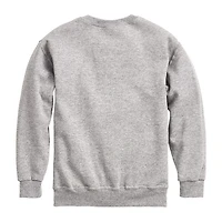 Disney Collection Little & Big Kid Unisex Crew Neck Fleece Long Sleeve Winnie The Pooh Sweatshirt