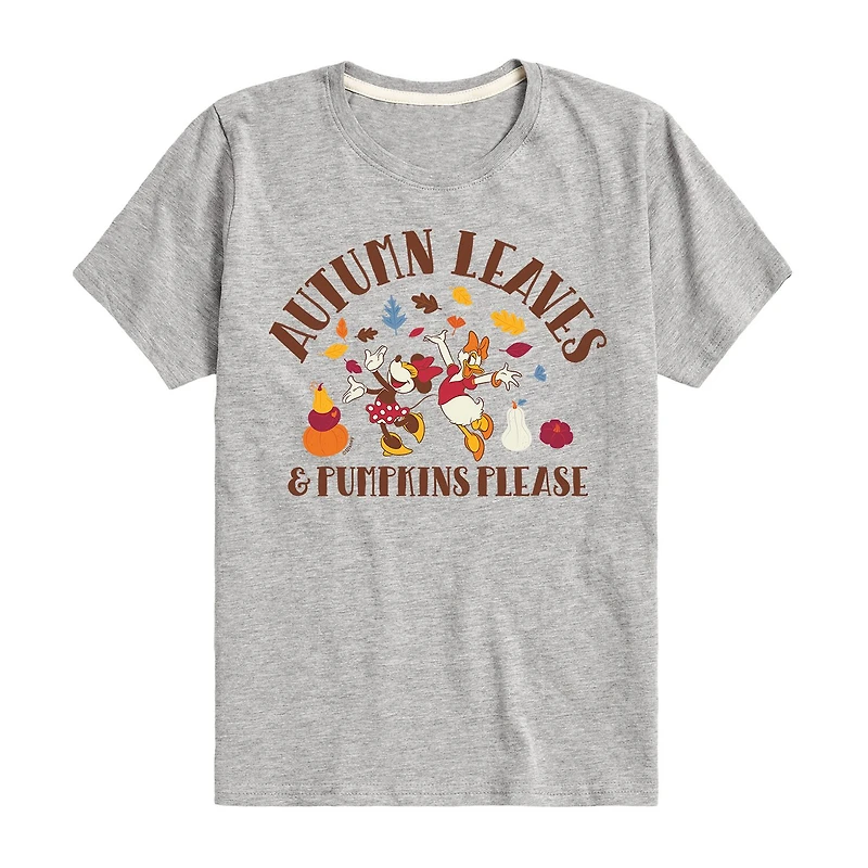 Disney Collection Little & Big Kid Girls Crew Neck Short Sleeve Regular Fit Minnie Mouse Graphic T-Shirt