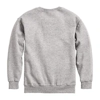 Disney Collection Little & Big Kid Girls Crew Neck Fleece Long Sleeve Ariel Belle Cinderella Sweatshirt