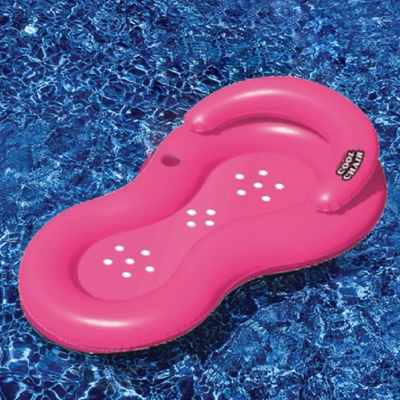 62.5 Inch Inflatable Lounge Chair With Holes Pool Float