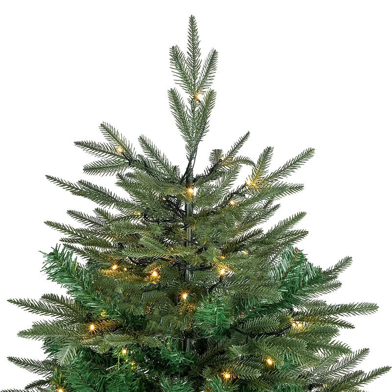 6.5' Pre-Lit Hudson Fir Artificial Christmas Tree Warm White LED Lights