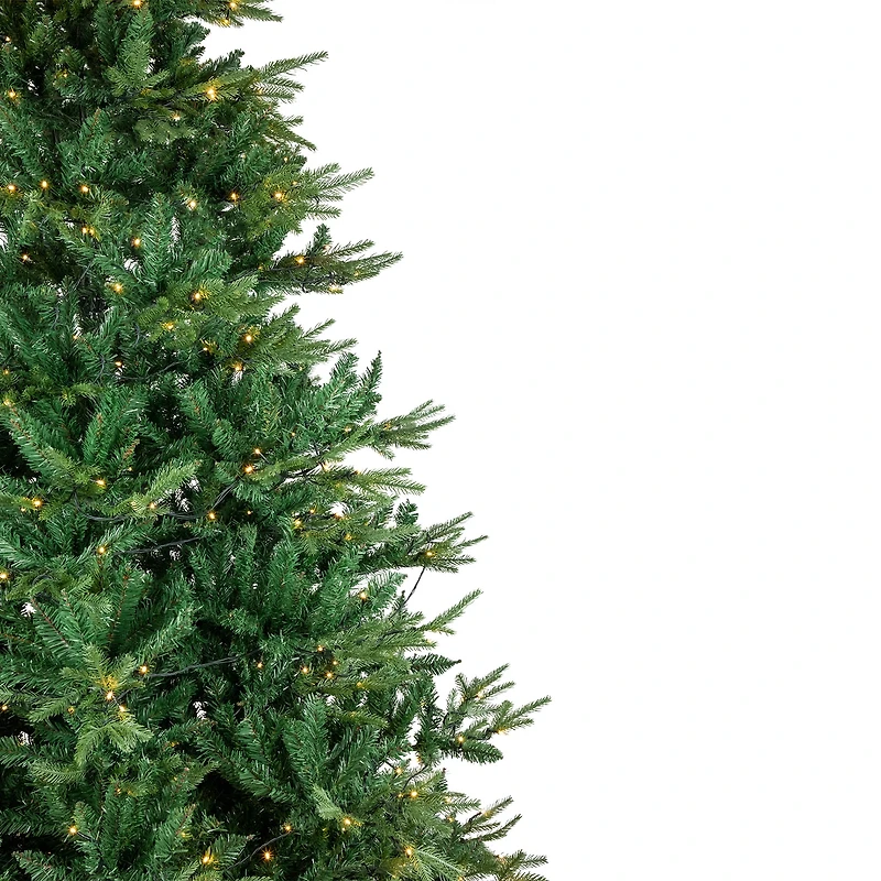 6.5' Pre-Lit Juniper Pine Artificial Christmas Tree Warm White LED Lights